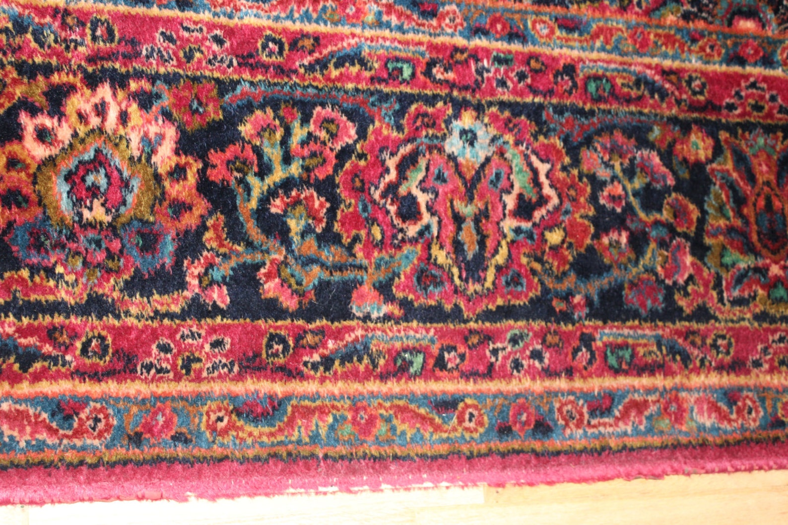 9x12 Rug Karastan Rug Vintage Red Sarouk Area Rug Beautiful Etsy