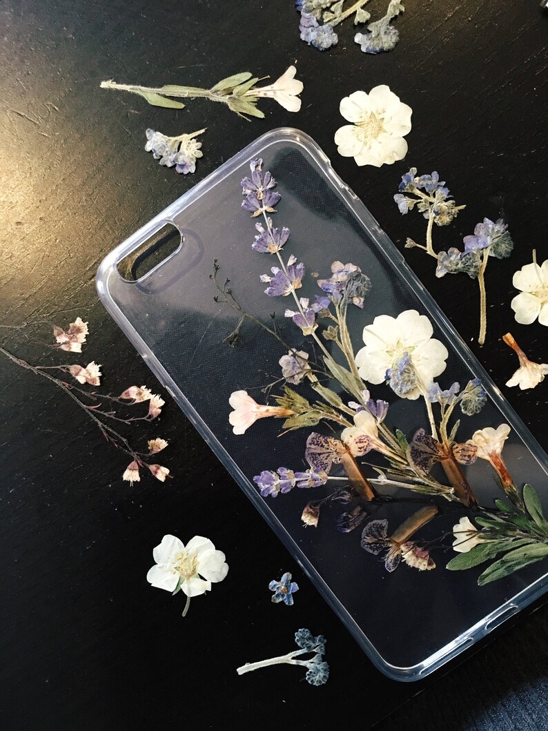 The wildflower pressed flower phone case real flowers art Etsy