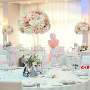 Wedding Assorted Large Floral Centerpiece Set in dusty rose & blush rose Flower centerpiece Kiss ball