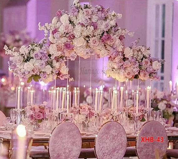 Buy Flower Kiss Ball Assorted Large Floral Wedding Centerpiece Set in Dusty Rose Ivory Flower Centerpiece Flower Ball Online in India Etsy