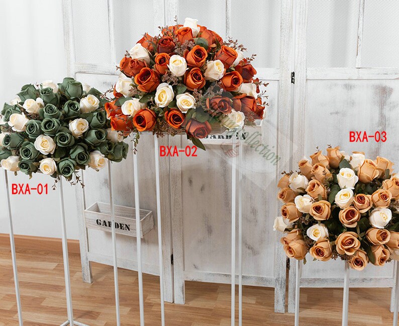 Bohemian Wedding Arrangement Silk Flower Wedding Centerpiece Etsy