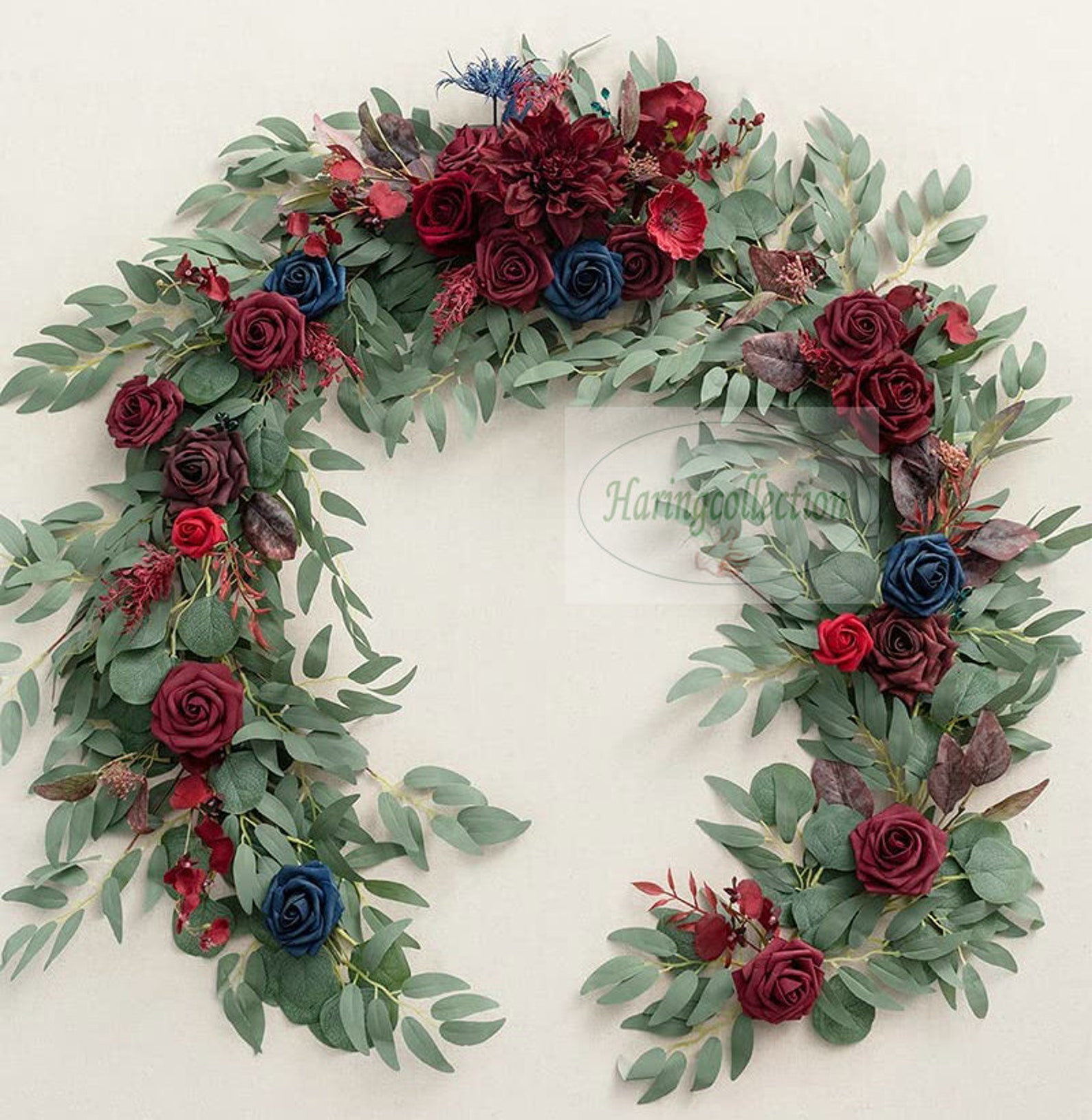 Lilac Lavender Floral Runners Artificial Eucalyptus Garland Etsy