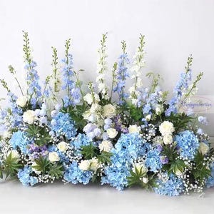 Sky Blue Hyacinth Wedding Table Flower Arrangement