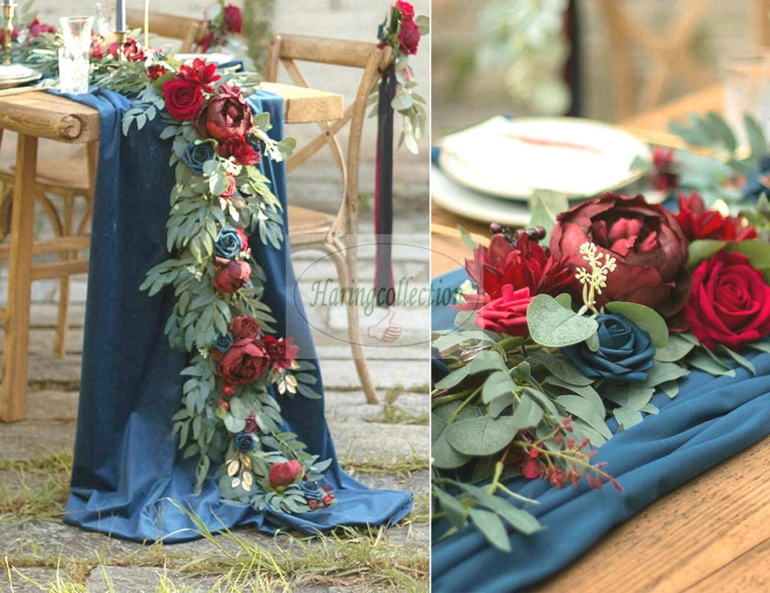 Lilac Lavender Floral Runners Artificial Eucalyptus Garland Etsy