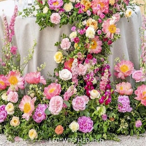 Wedding head Table Flowers mauve blush fuchisa ground Flowers Wedding Ceremony Aisle Flowers Centerpiece Gazebo Bride dance floor florals
