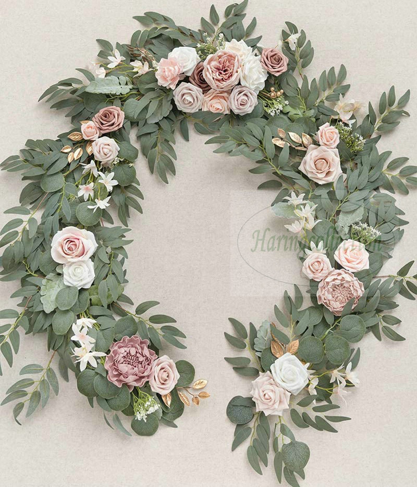 Lilac Lavender Floral Runners Artificial Eucalyptus Garland Etsy