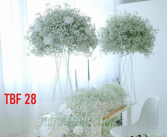 Flower Table Centerpieces Babies Breath  Wedding Centerpieces Babys Breath  - Customized Artificial Flowers - Aliexpress