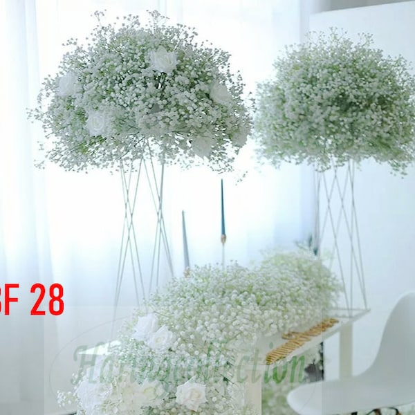 Ivory fully Baby breath Flower Ball Artificial wedding Flower table centerpiece wreath flower ball peony business party Dinner Party