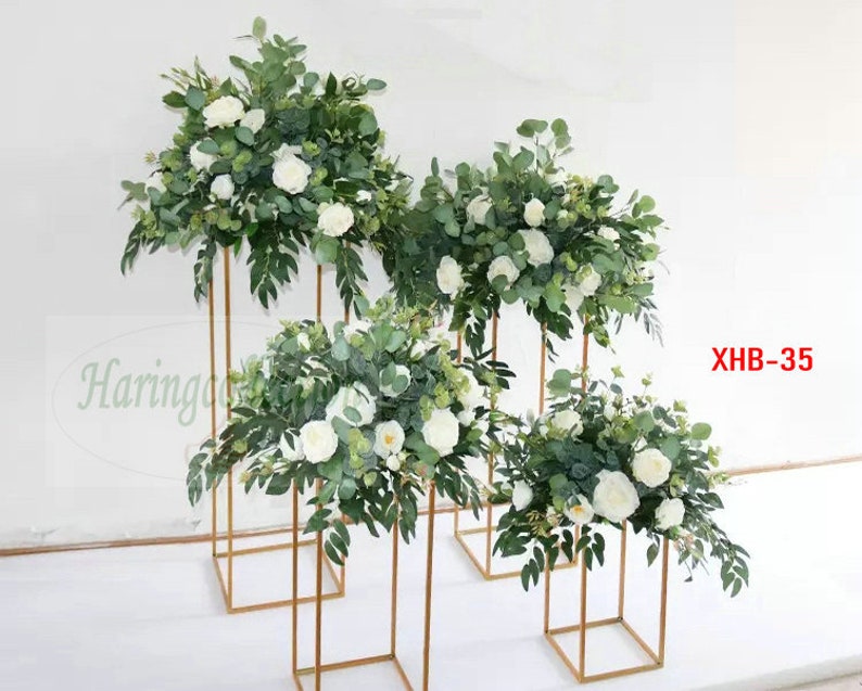 Greenery Flower Centerpiece Wedding Aisle Handmade Artificial Etsy
