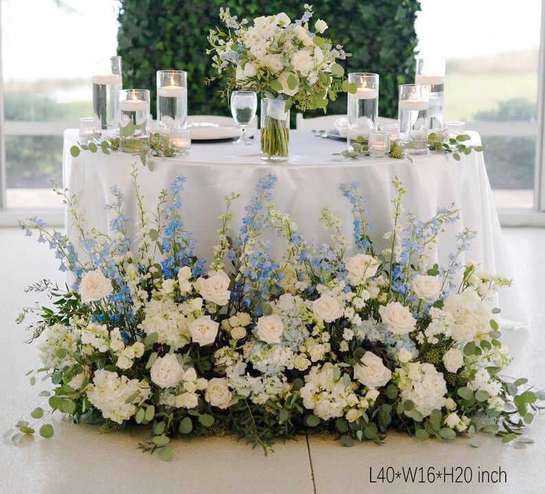 Artificial Spring Flower Arrangement: Wedding Aisle & Table Centerpiece Flower Image 14