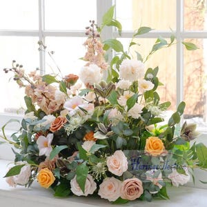Wedding Aisle Flowers Sweetheart Table floral Artificial Spring Flowers Centerpieces Ceremony Grounded Arch Arrangements Flower