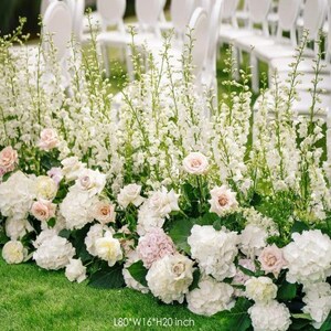 Artificial Spring Flower Arrangement: Wedding Aisle & Table Centerpiece Flower Image 11