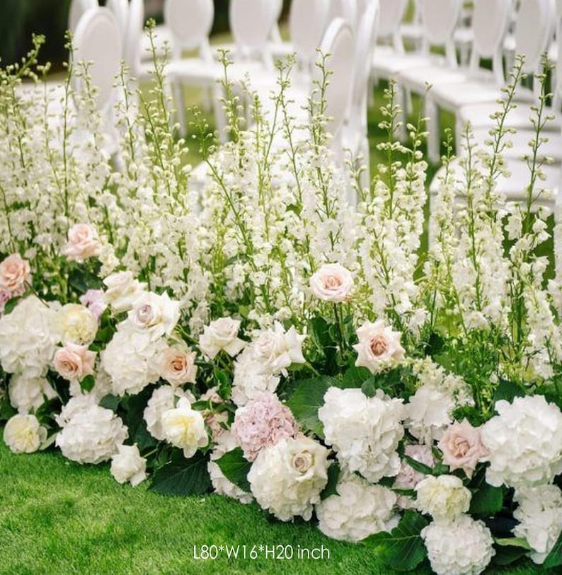 Artificial Spring Flower Arrangement: Wedding Aisle & Table Centerpiece Flower Image 11