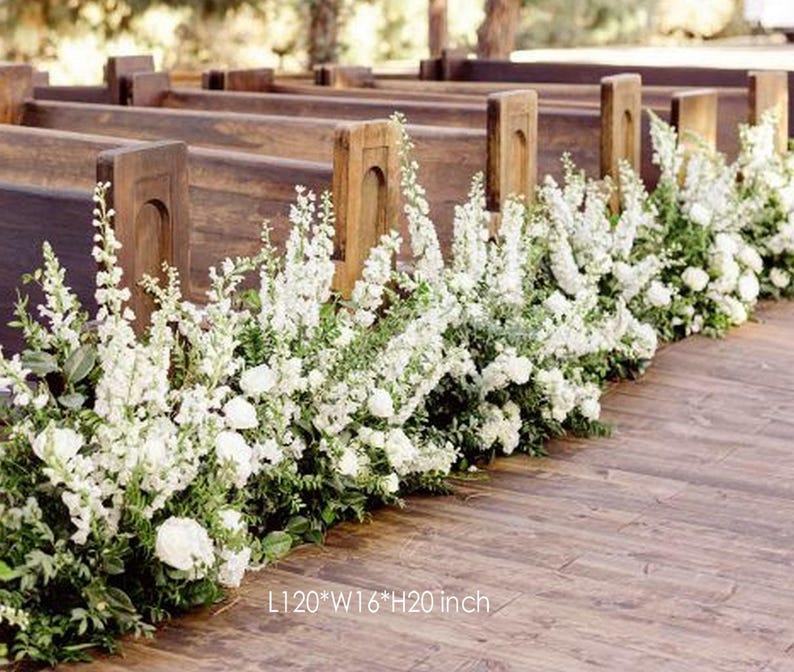 Artificial Spring Flower Arrangement: Wedding Aisle & Table Centerpiece Flower Image 10