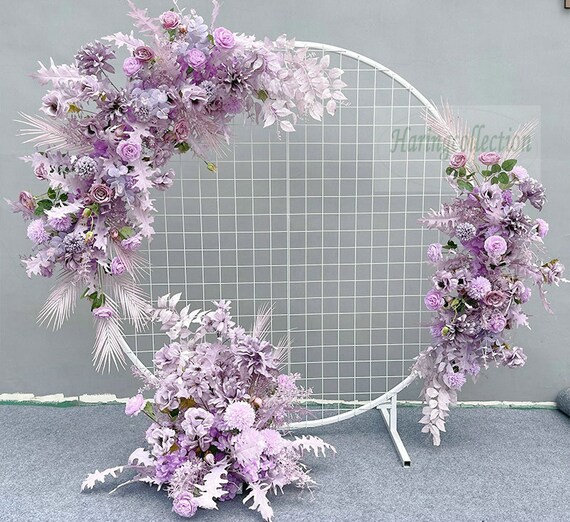 Lavender Purple Flower Grennery Archfloral Arch Swaground Etsy