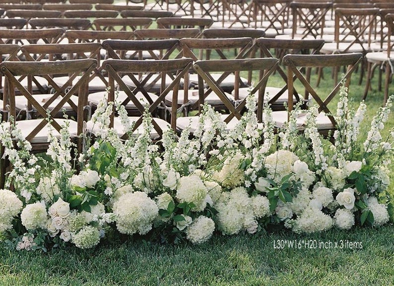 Artificial Spring Flower Arrangement: Wedding Aisle & Table Centerpiece Flower Image 12