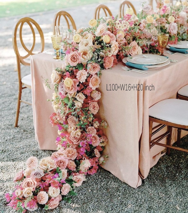 Wedding Aisle Flower Arrangement: Hydrangea & Baby's Breath Decor - Etsy