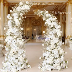 Orchideen-Rosen-Hochzeits-Bogen-Blumen, großer Eingangs-Blumenhintergrund