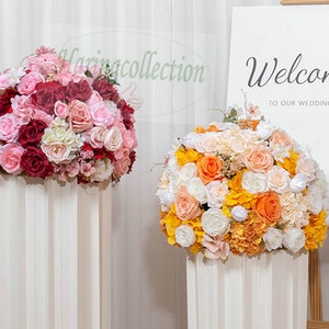Wedding Flower Ball: Artificial Rose Peony Centerpiece