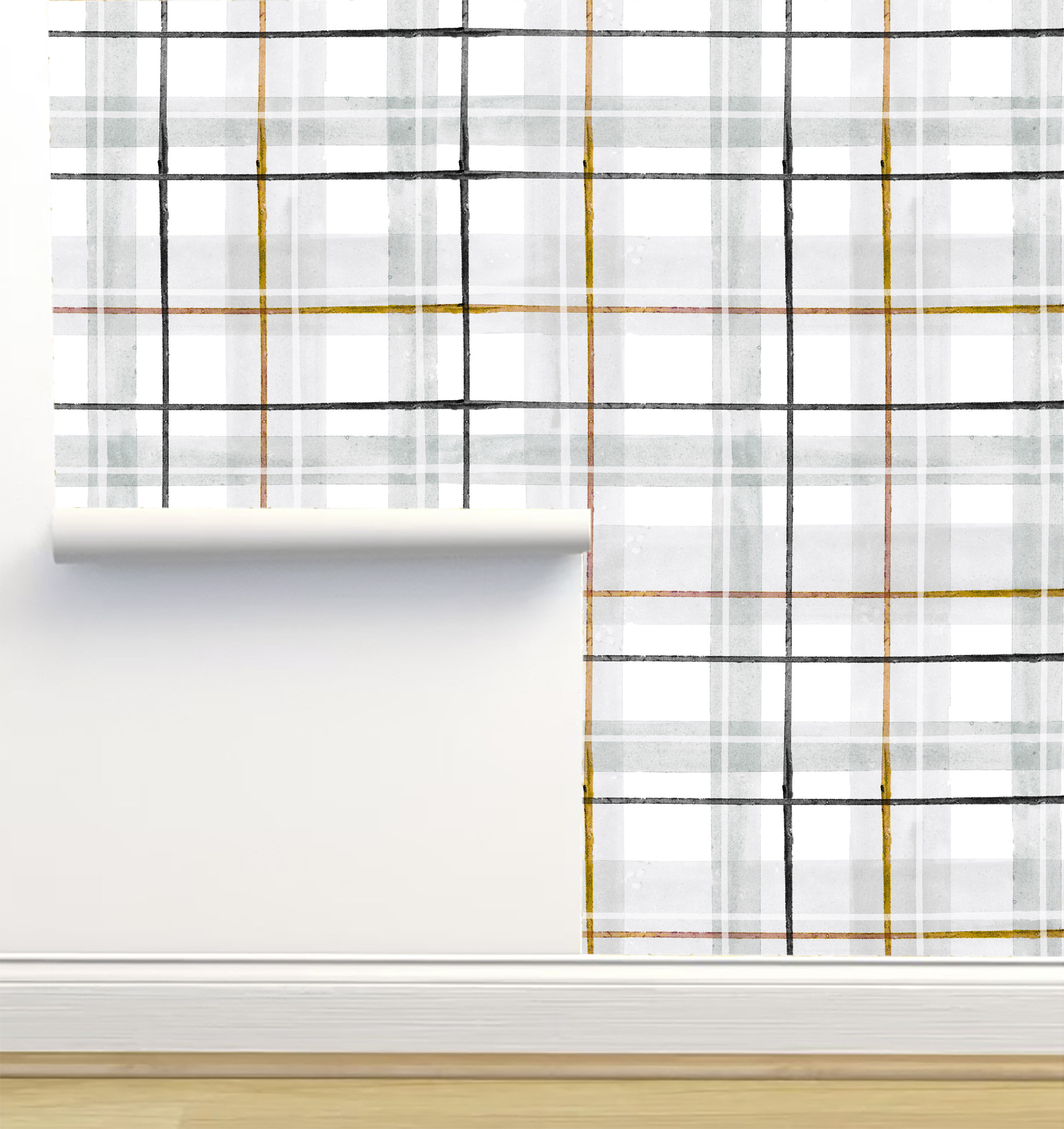 Plaid Peel And Stick Wallpaper