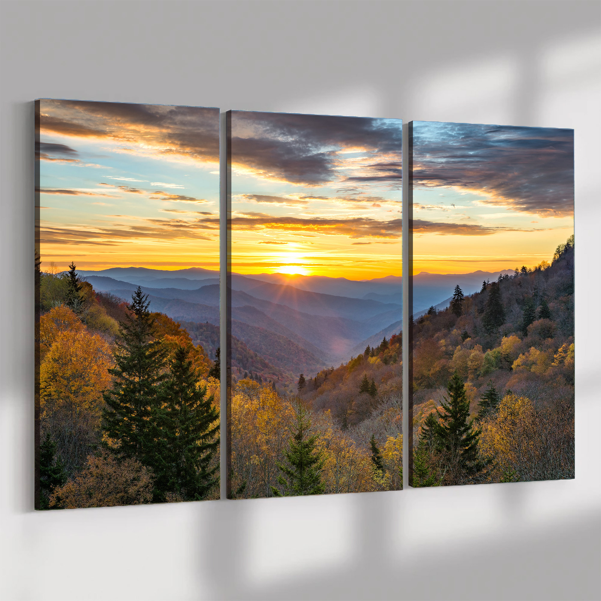 Scenic Sunrise, Great Smoky Mountains Canvas Wall Art | Décor for Home ...