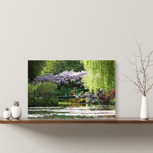 Monet Garden Canvas Wall Art | décor for home & office | canvas ready to hang | canvas prints | large wall art