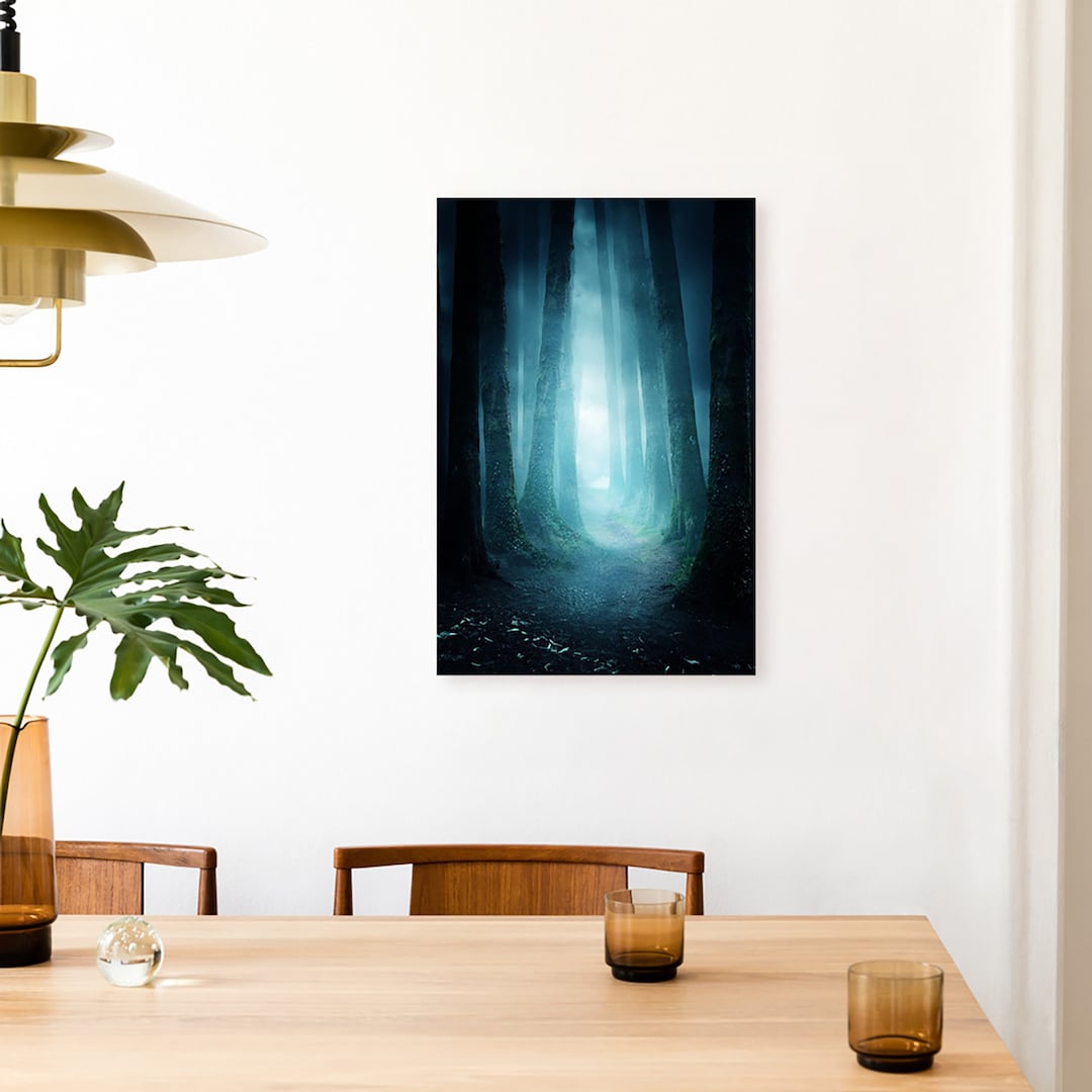 Dark Forest Trees Canvas Print Wall Art | Décor for Home & Office ...