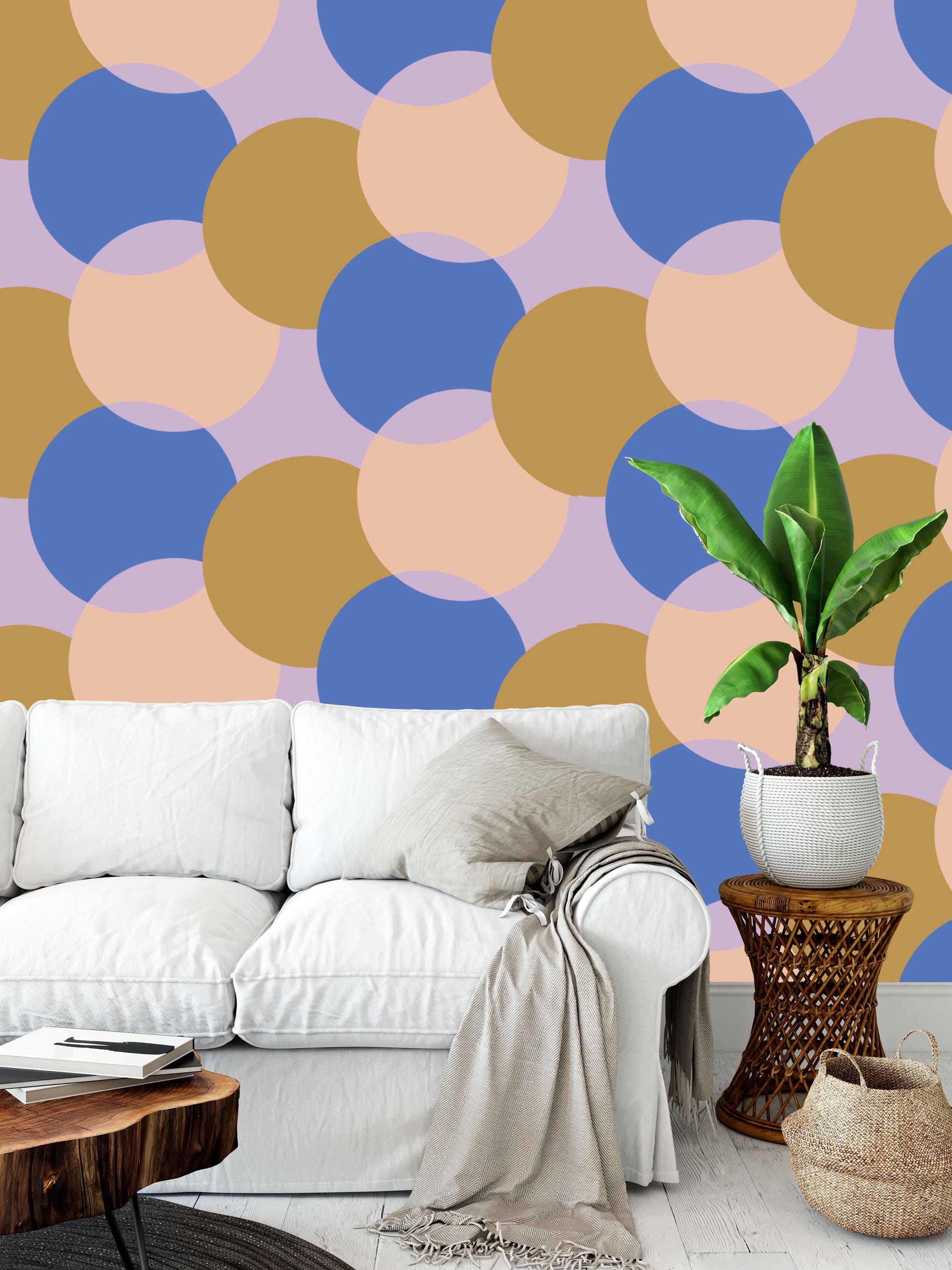 Happy Circles Peel & Stick Wallpaper by Julia Schumacher Home Decor