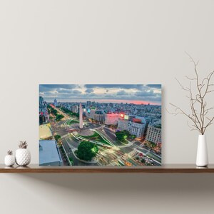 Capital City of Buenos Aires Canvas Wall Art | décor for home & office | canvas ready to hang | canvas prints | large wall art