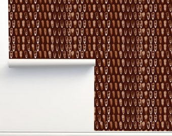 Snake Skin Brown Peel & Stick Wallpaper by Monor Designs Home Decor Wall Art Removable Wallpaper Limitless Walls
