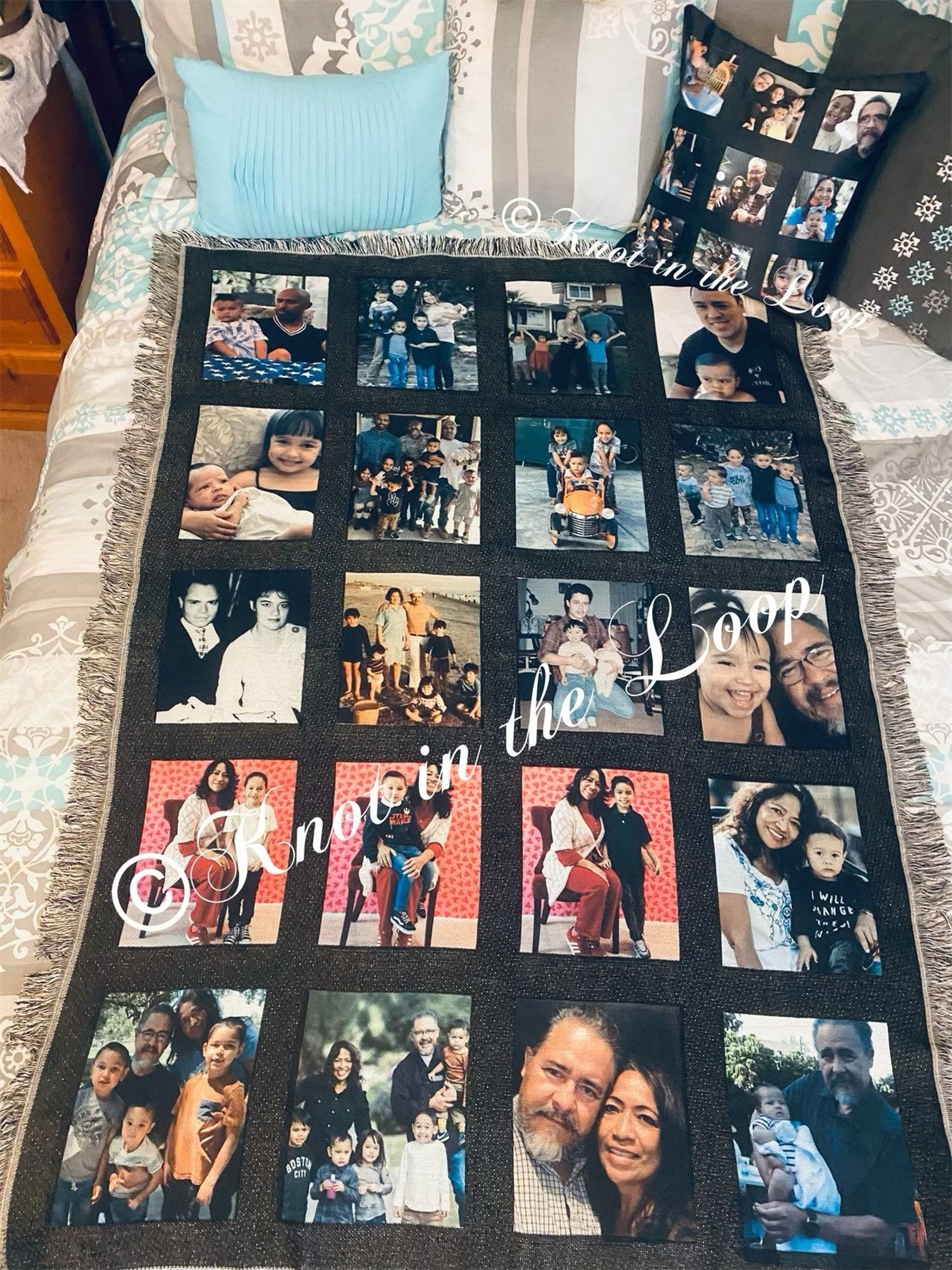 20 Panel Woven Throw . Picture Blanket . Custom Blanket . Etsy Canada