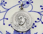 Christ. Antique Catholic Pendant.