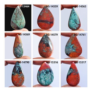 Cabochão de jaspe Sonora Sunrise, pedra preciosa única Sonora Sunset, jaspe vermelho para fabricação de joias, pedra natural para artesanato