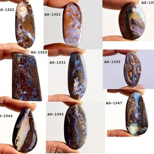 Boulder Opal Cabochon, Fire Opal Loose Gemstone for Jewelry Making, Unique Iridescent Gemstone, Perfect for Rings, Pendants Necklaces-