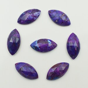 Natural Purple Copper Turquoise Marquise Shape Gemstone lot, Copper Turquoise Faceted Gemstones,Purple Turquoise Gemstone For Jewelry Making