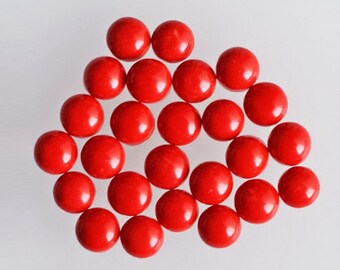 Gorgeous Lot 10 Pcs Original Red Coral Cabochon Round Gemstone 12 X 12 MM Coral Round Gemstone Natural Red Coral Cabochon Round Loose Gems