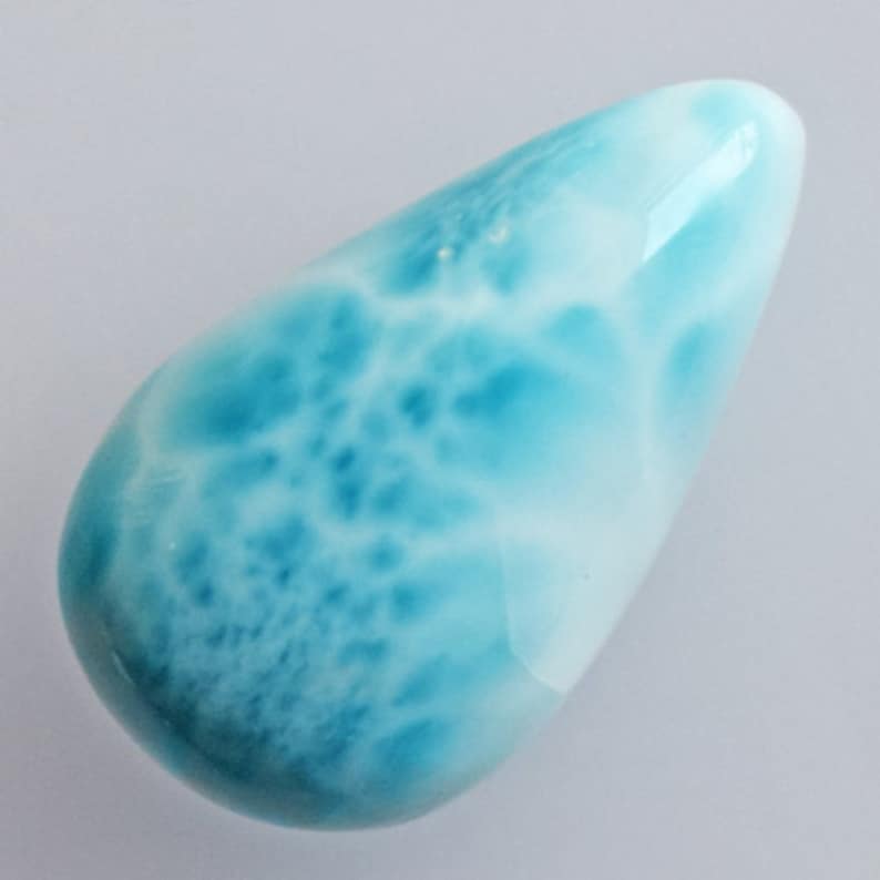 Size 22x13x8 MM Larimar Suppliers AG-10118 Jewellery Making Gemstone Dominican Republic Attractive Natural Authentic Larimar Cabochon