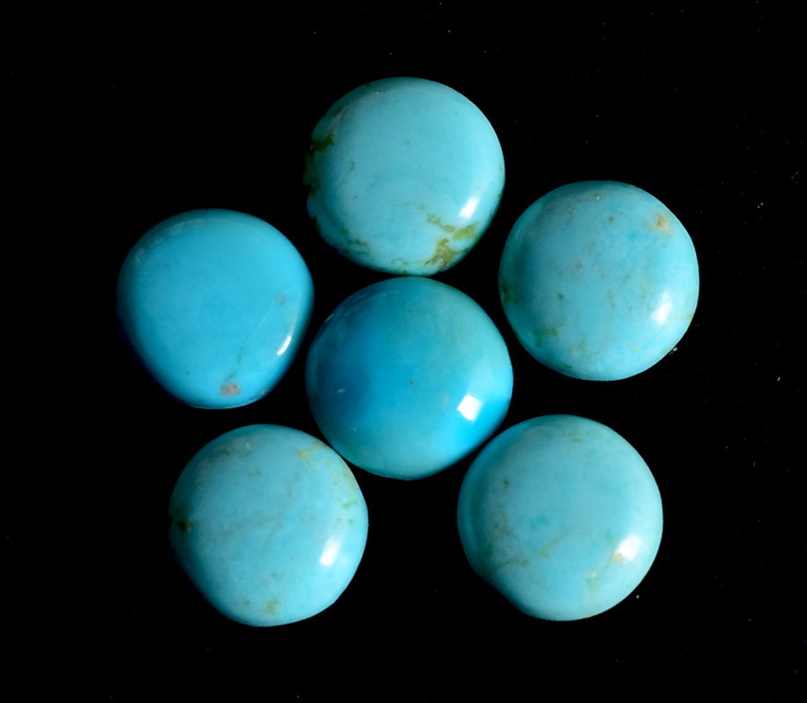 Natural Sleeping Beauty Color Arizona Turquoise Cabochon 6mm | Etsy