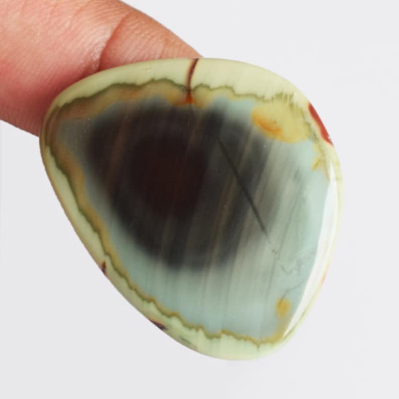 Pendant Stone Good Quality Natural Imperial Jasper Cabochon Jewellery Making Gemstone Wholesale Price AG-10607 Size 33x29x4 MM Handmade