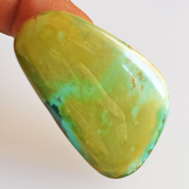 Amazing Natural Tibetan Turquoise Cabochon Jewellery Making Stone For Pendant Tibetan Turquoise Suppliers AG-11954 Size 50x30x6.5 MM