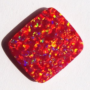 Triplet Fire Opal Pair Cabochon Opal Suppliers Size 11x7x2.5 MM Red Blue Green Flashy Opal Wholesale Price AG-12222 Earring Pair Stone