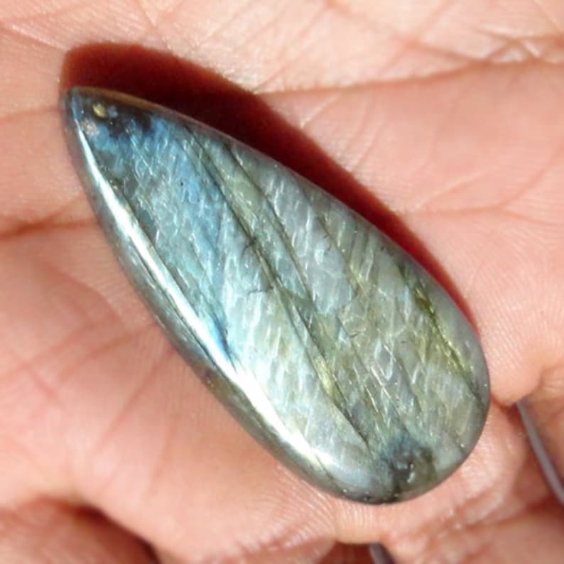 Handmade Cabochon AG-2437 Perfect Quality 52CT Blue Labradorite Cabochon Stone For Pendant Loose Semi Precious Gemstone Meditation Stone