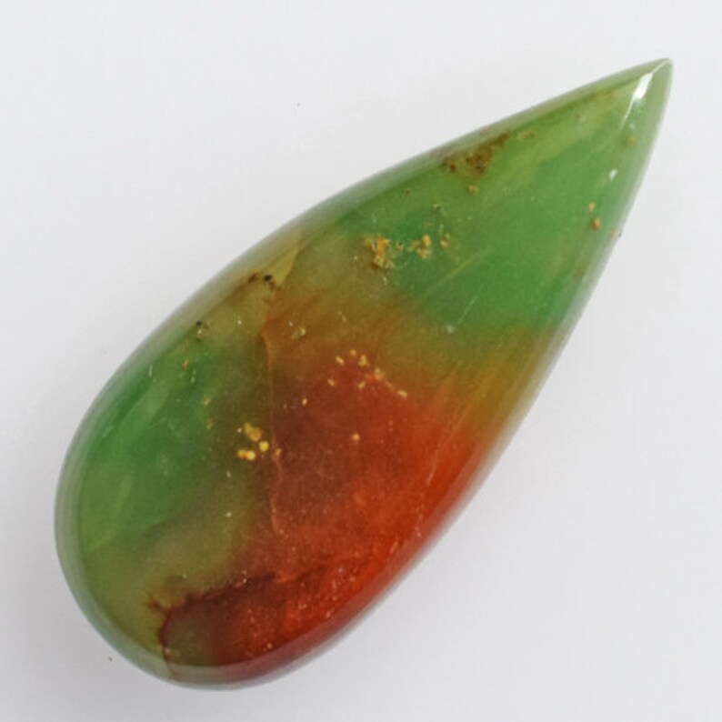 Pear Shape AG-9994 Pendant Stone Pretty Look Nephrite Jade With Corundum Cabochon Nephrite Suppliers Jewellery Making Size 35x15x6 MM