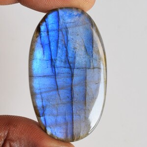 AAA Quality Blue Labradorite Gemstone Wholesale Price Stone Natural Blue Labradorite Oval Cabochon  Polished Stone For Jewelry Making