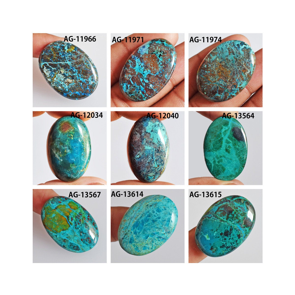 Chrysocolla Cabochon Loose Cab Stone, Loose Chrysocolla, Semi Precious Stone, Oval Chrysocolla Stone, Mother's Day Gift, Wire Wrapping