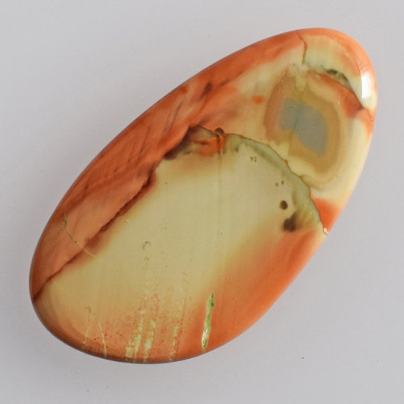 Jasper Suppliers AG-13674 Handmade Pretty Look Natural Imperial Jasper Cabochon Designer Jewellery Making Pendant Stone Size 28x15x3 MM