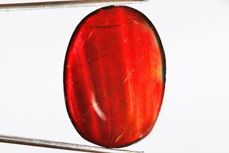 Wholesale Gemstone Pendant Cabochon Craft Suppliers AG-5853 Size 30X21X5 MM Red Flashy Ammonites Awesome Genuine Ammolite Oval Cabochon