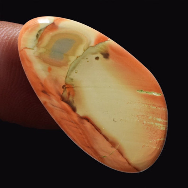 Jasper Suppliers AG-13674 Handmade Pretty Look Natural Imperial Jasper Cabochon Designer Jewellery Making Pendant Stone Size 28x15x3 MM