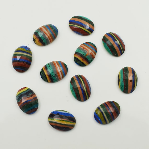 Natural Rainbow Calsilica Faceted Gemstone Size 6x8 MM to 20X30 MM