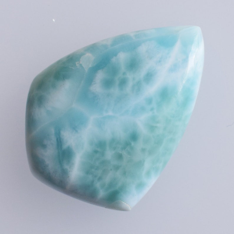 Dominican Republic Pendant Stone Size 25x19x5 MM Awesome Natural Caribbean Sea Larimar Cabochon AG-6143 Jewellery Making Dolphin Stone